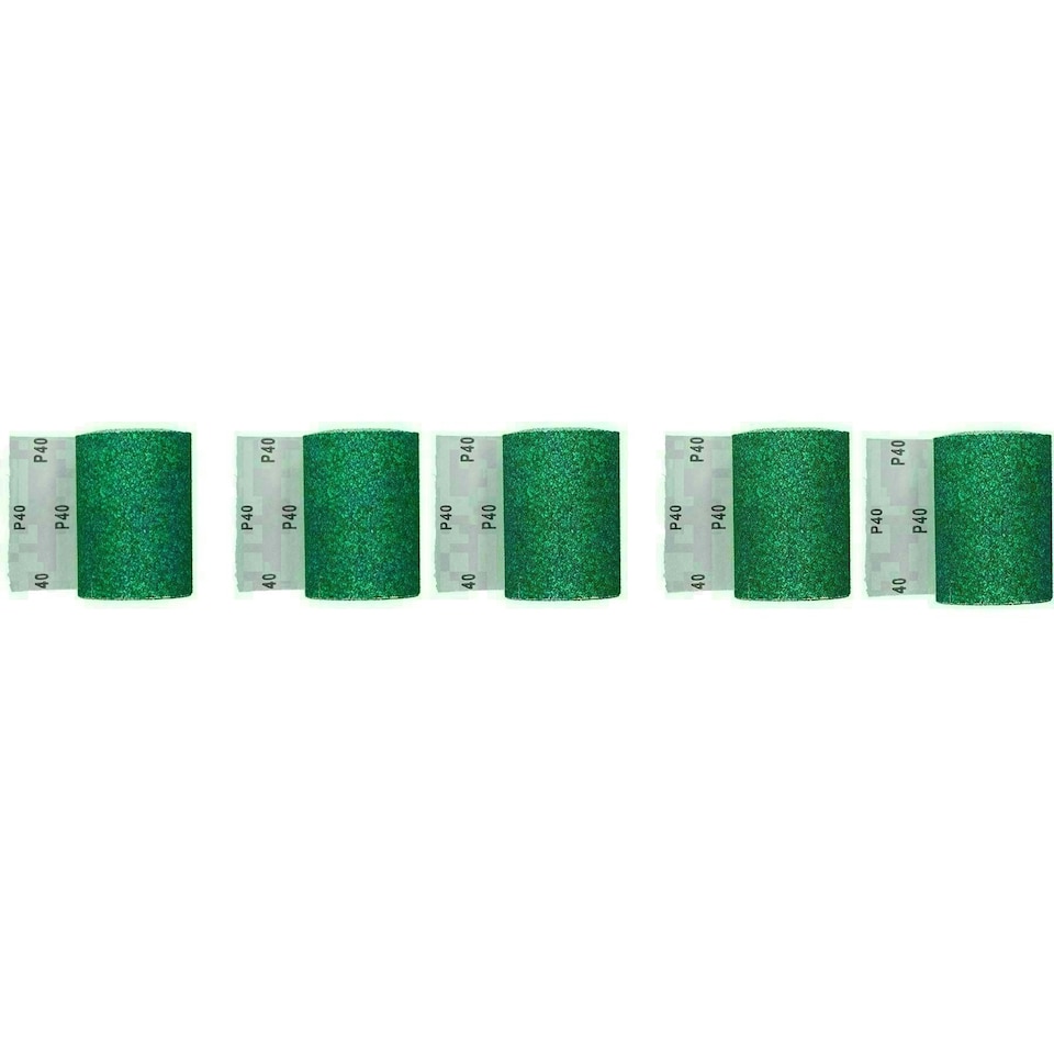 image 1 of Aluminium Oxide 5m x 115mm Sanding Roll Sheet Paper 40 Grit Sandpaper 5 Rolls