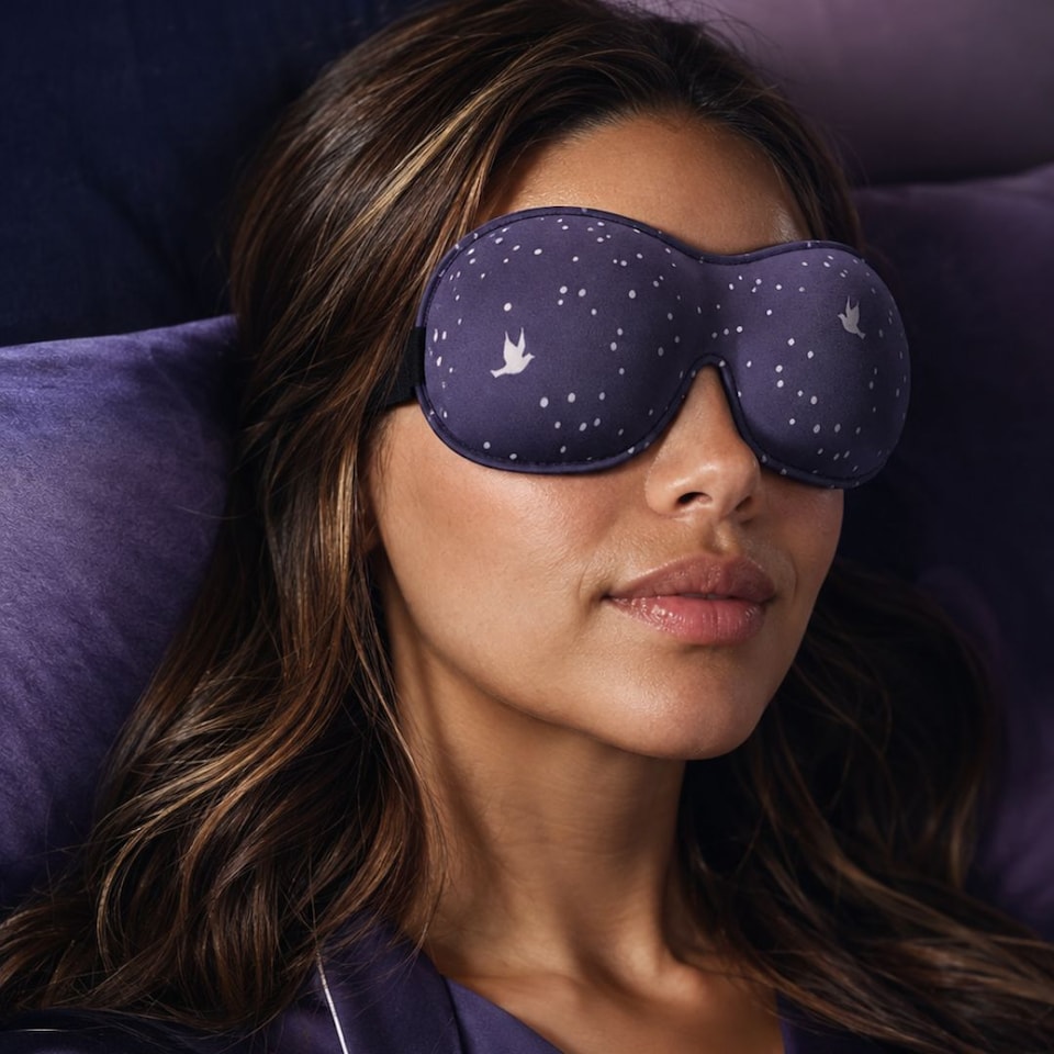 image 1 of SMUG Contoured 3D Blackout Sleep Mask - Night Sky Print