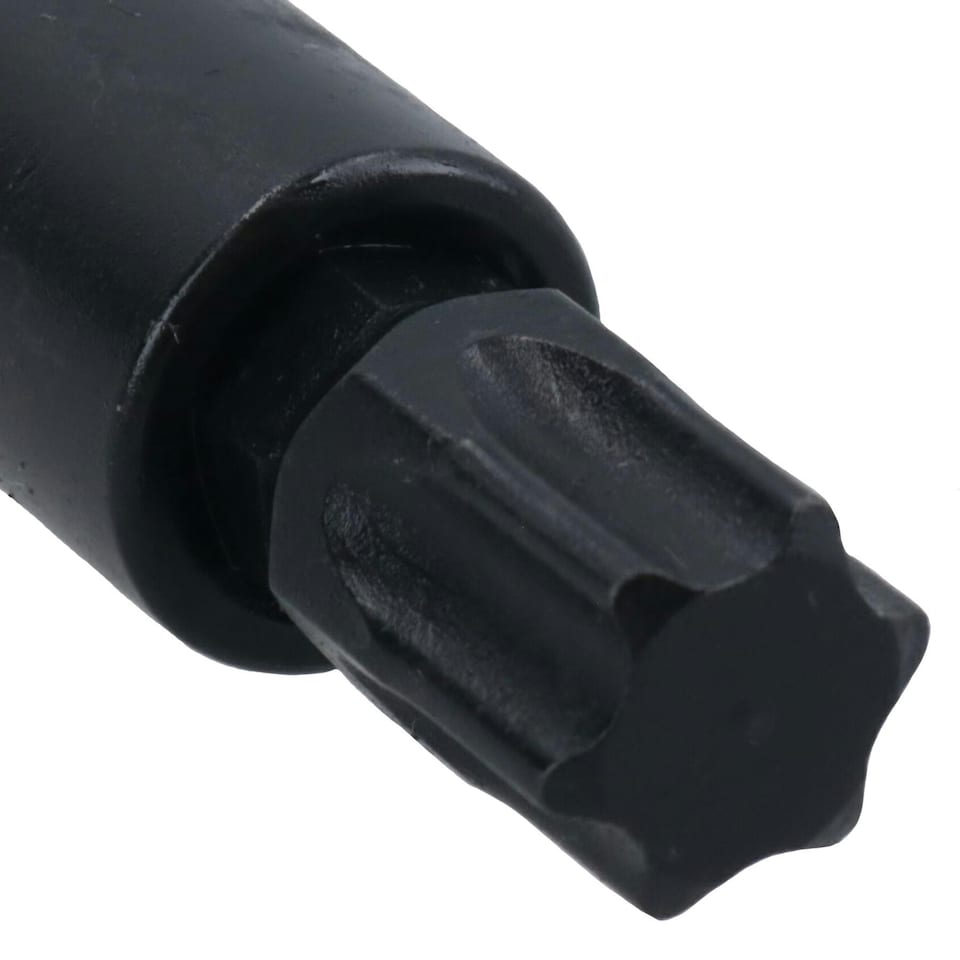 image 1 of Male Torx Star Impact Impacted Shallow Short Bit Sockets T10 - T60 11pc Set