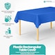 image 4 of Disposable Plastic Table Cover, Table Liner - 54" x 72"