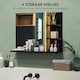 image 3 of HOMCOM Bathroom Mirror Wall Mount Vanity Mirror with 4 Storage Shelves, Black