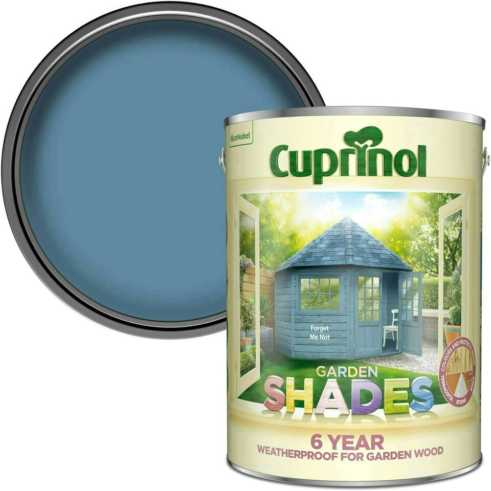 image 1 of Cuprinol Garden Shades 5L Paint Forget-Me-Not