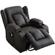 image 2 of Caesar Dual Motor Rise Recliner Bonded Leather Heat And Massage Chair (Brown)