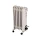 image 1 of 1500W 7 Fin Portable Oil Filled Radiator Electric Heater
