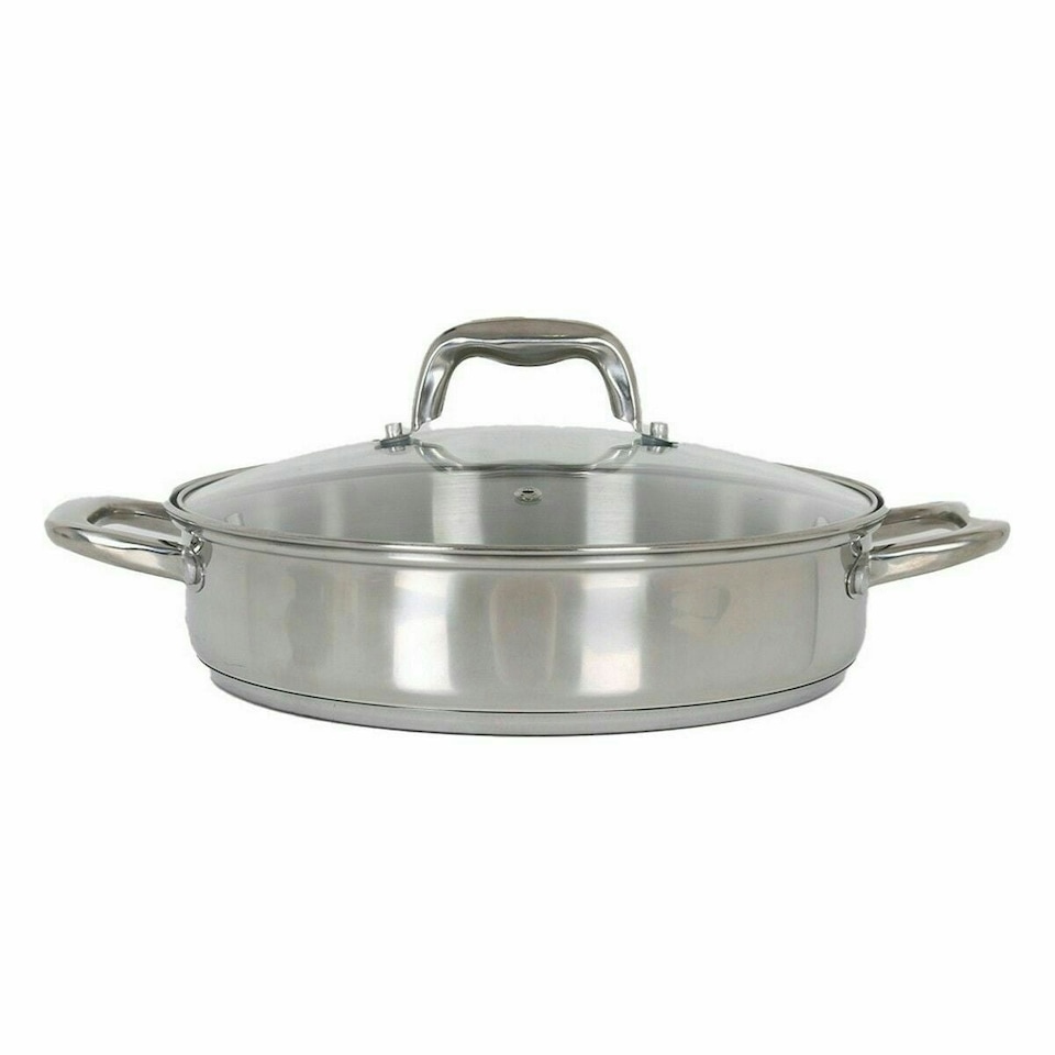 image 1 of Casserole with glass lid Quttin 4,3 L (4 Units) N/A