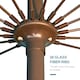 image 6 of Outsunny 2.5m Round Curved Adjustable Parasol Sun Umbrella Metal Pole Blue