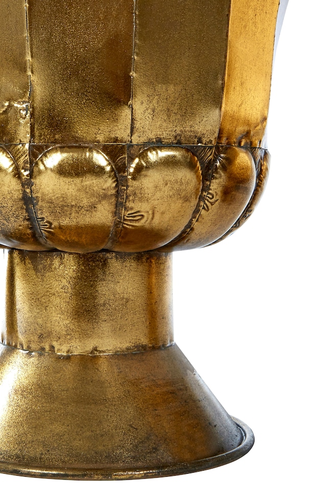 image 1 of Reza Oversized Gold Finish Planters | Gold