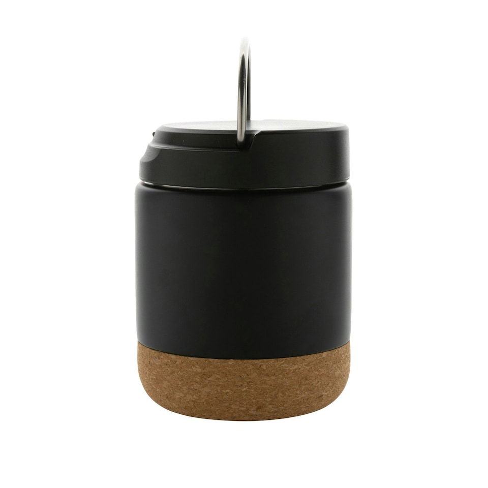 image 1 of XD Collection Savory Recycled Stainless Steel 400ml Food Flask - Black - One Size