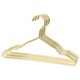 image 1 of Harbour Housewares Metal Children's Hangers - Gold - Pack of 10