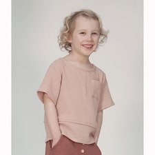 Pattern Paper Scissors Wren Woven Tee Paper Sewing Pattern – Children’s Top, Ages 1–7 Years, Advanced