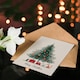 image 4 of Christmas Card Christmas Tree Kittens and Presents Watercolour