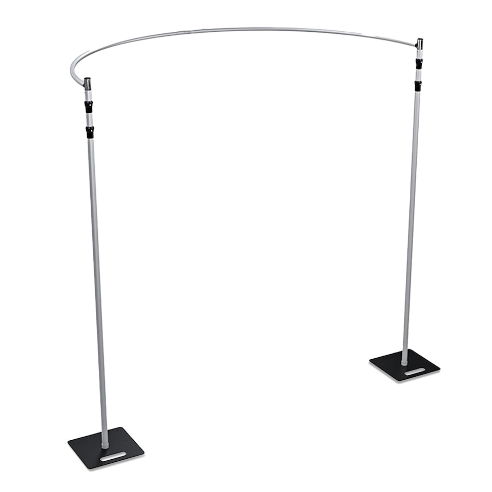 image 1 of Trimming Shop Semi-Circular Pipe and Drapes, Curved Backdrop Stand Kit