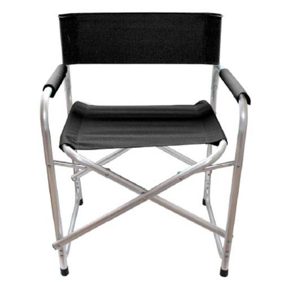 image 1 of Aluminium & Canvas Directors Garden. Camping Chair in Black