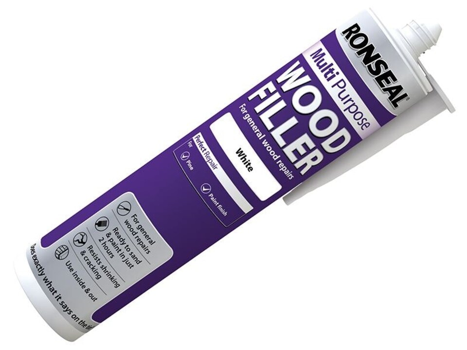 Ronseal - Multipurpose Wood Filler Cartridge White 310ml