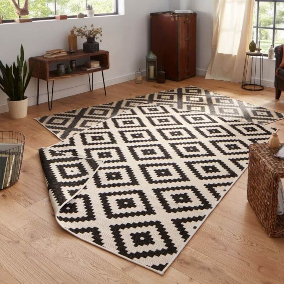 image 1 of The Rugs Malta Reversible Indoor Outdoor Rug Flatweave Polypropylene