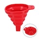 image 2 of Silicone Flexible Mini Collapsible Folding Foldable Funnel -40c – 230c Kitchen 10pk