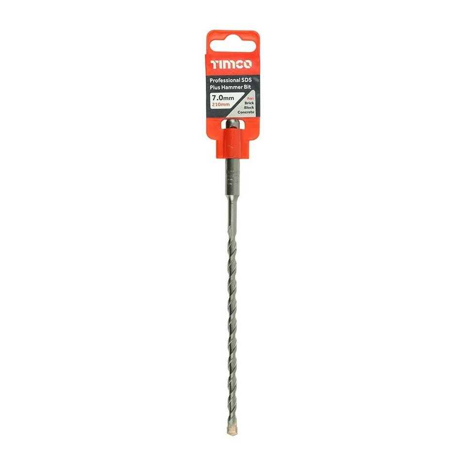 image 1 of Timco - Professional SDS Plus Hammer Bit (Size 7.0 x 210 - 1 Each)