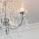 image 3 of Tabitha 3 Light Semi Flush Bathroom Multi Arm Ceiling Light Chrome, Clear Crystal (K9) Glass Detail IP44, G9