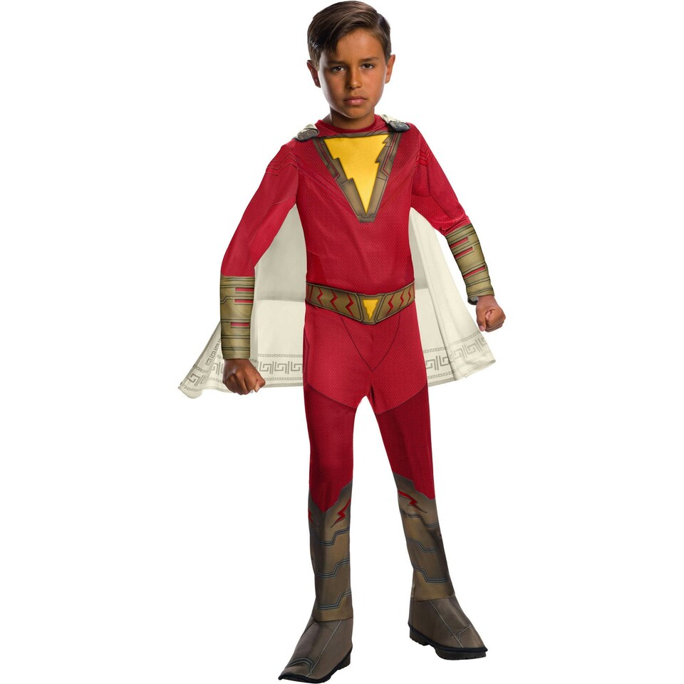 Shazam Childrens/Kids Costume - Red/Yellow - 5-6 Years Red | 5