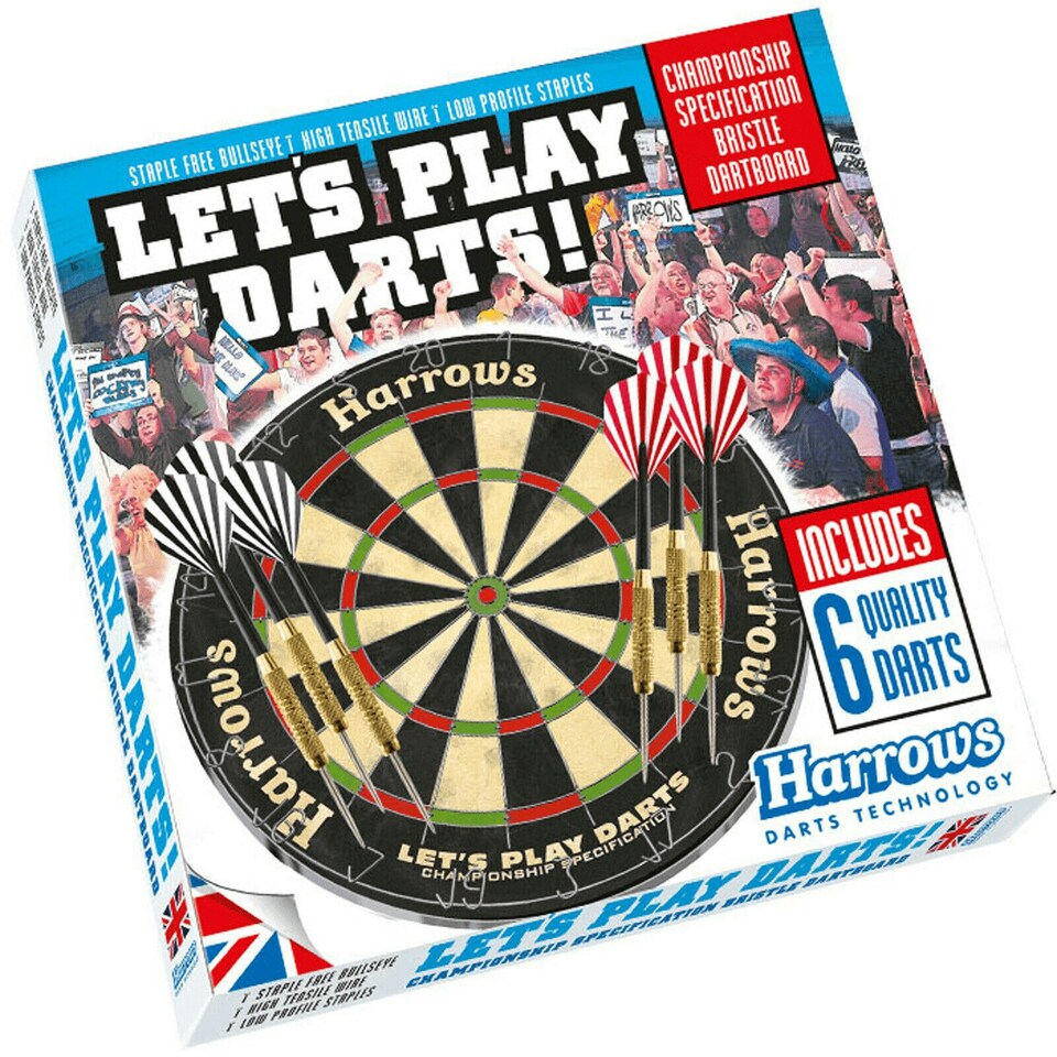 image 1 of Harrows Lets Play Bristle Dartboard Set - Multicoloured - One Size