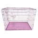 image 4 of Hugglepets Dog Cage Crate with Metal Tray Silver | S