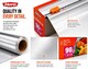 image 8 of Hero Strong Kitchen Foil Roll 90m x 300mm – Premium Aluminium Foil with Easy Cutter Dispenser | Non-Stick Foil for Cooking, Baking, BBQ & Food Wrapping