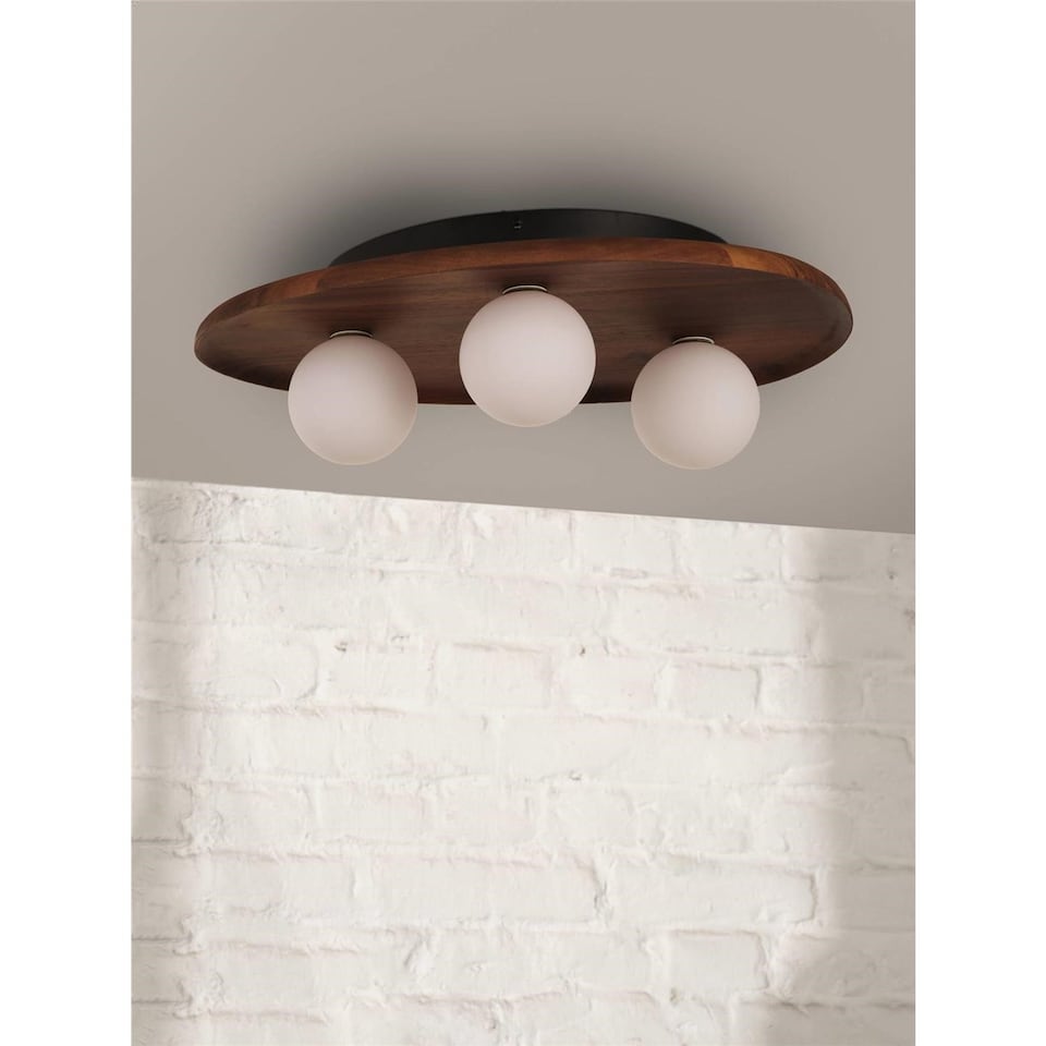 image 1 of Osram Decor Acacia Nest Ceiling Light 3XG9 Brown Max 3x5W LED Modern Indoor
