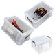 image 1 of 3 x 24 Litres Multipurpose Strong Reinforced Clear Snap Closure Storage Containers With Lids & Handles Clear