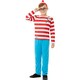 image 2 of Wheres Wally? Boys Deluxe Costume Set - White/Red - 10-12 Years