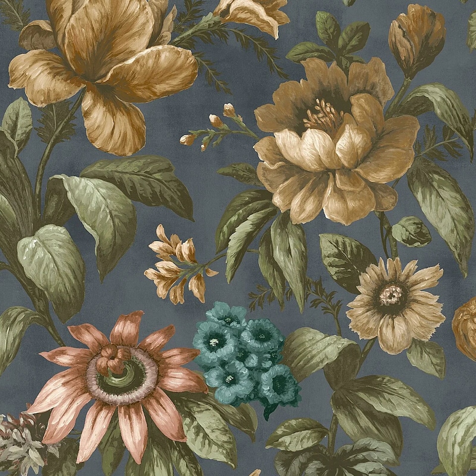 image 1 of Superfresco Easy Gardenia Archival Blue Wallpaper