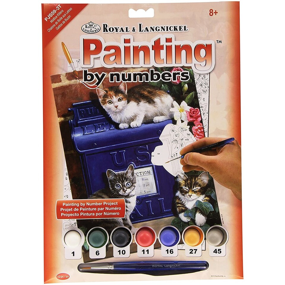 Paint By Number Junior Small - Mailbox Kittens