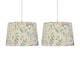 image 1 of Set of 2 Voyage - Floral Print 28cm Pendant or Lamp Shades | Multi | Medium | 2