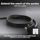 image 7 of Masterplug 6 Socket Extension Lead with 2m Cable, Wall-Fixing, Black