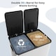 image 6 of COSTWAY 60L Dual Trash Can Bin with 2 Compartments Sliver Silver