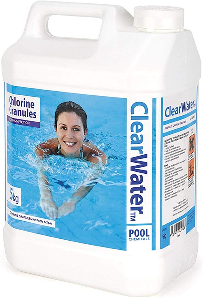 image 1 of 5kg Clearwater CH0004 Chlorine Granules for Hot Tub Spa & Swimming Pool