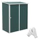image 1 of Outsunny 5ft x 3ft Lean to Garden Shed, Metal Outdoor Storage Shed with Single Lockable Door, Tool Storage Shed for Garden, Patio, Green