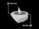 image 5 of Field & Flame Rhoda Wood Burning BBQ Fire Pit in Concrete Grey
