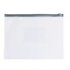 image 1 of Pack of 12 A5 Clear Zippy Bags with Grey Zip