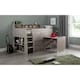 image 1 of Grey Oak Space Saver Midsleeper Cabin Bed 3ft (90cm)