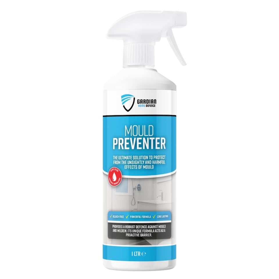 image 1 of Gardian Mould Preventer Spray - 1 Litre - Powerful Anti Mould Spray to Protect Against Harmful Effects of Moulds and Mildew on Various Surfaces - Long-Lasting, Fast-Acting, Easy to Use Moulds Cleaner