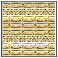 Ornament of ancient egypt to the frescoes (Picture Frame) Grey | XL