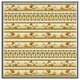 image 1 of Ornament of ancient egypt to the frescoes (Picture Frame) Grey | XL