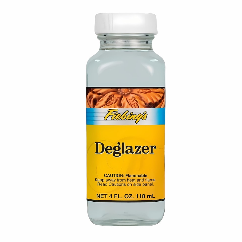 image 1 of Fiebing's Leather Preparer & Deglazer - Finish Remover for Painting Prep 4oz | Clear