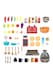 image 4 of Living and Home Play House Kitchen Set With 63PCS Kitchen Accessories - Pink