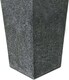 image 5 of Primrose Poly Terrazzo Stone Black Tall Flared Outdoor Square Planter 91cm