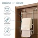 image 9 of House of Home Over-Door Towel Rack 4-Tier Bathroom Silver Storage Hanger Rail Bath Hand Towels