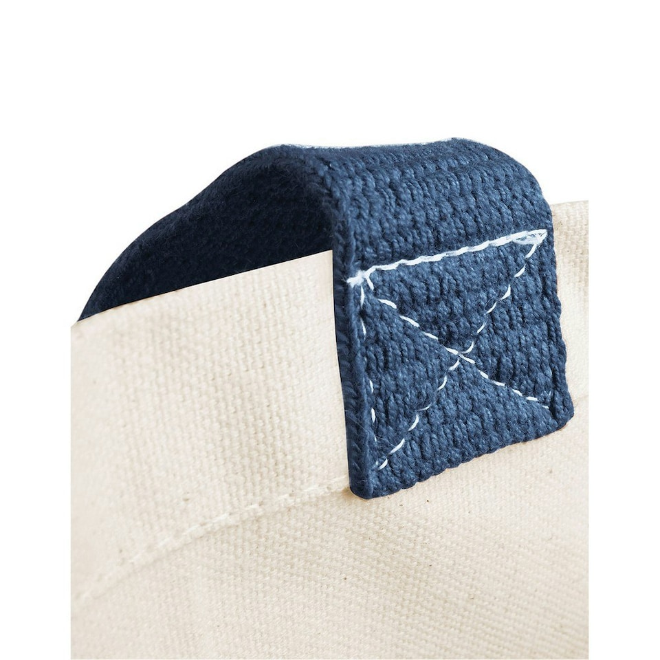 image 1 of Westford Mill Classic Jute Shopper Bag - Navy - One Size