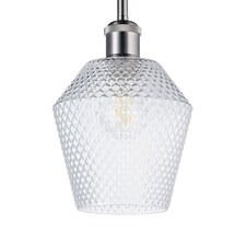 Modern and Compact Diamond Design Clear Glass Pendant Lamp Shade - 17cm x 17cm | Clear