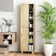 image 7 of HOMCOM Bathroom Storage Unit with 6 Open Compartments and 6 Shelves | Yellow | one size