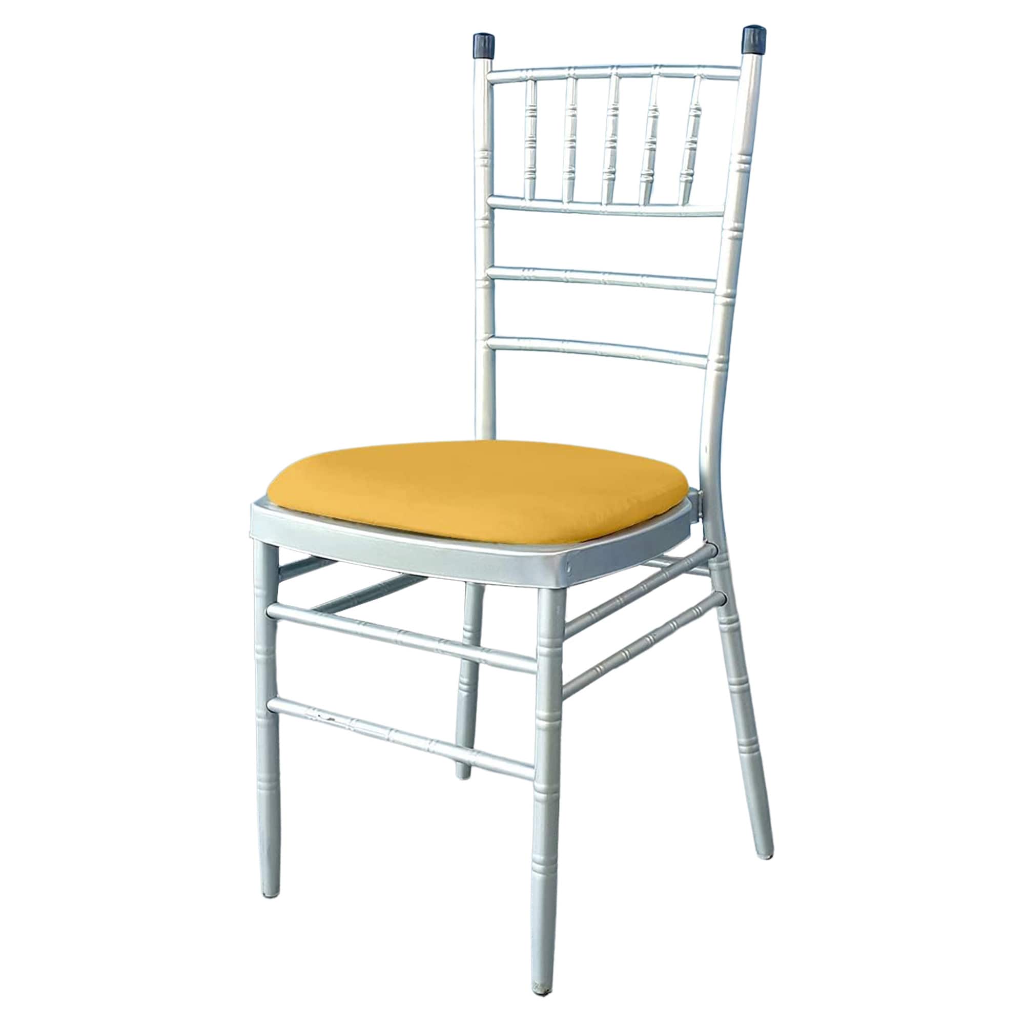 Neel Blue High Back Spandex Dining Chair Pad Covers Removable & Washable Slipcovers in Gold